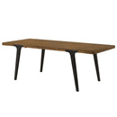 Hillary Dining Table w/2 Leaves, Walnut & Black Finish Acme