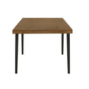 Hillary Dining Table w/2 Leaves, Walnut & Black Finish Acme