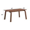 Ginny Dining Table, Walnut Finish Acme