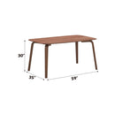 Casson Dining Table, Walnut Finish Acme