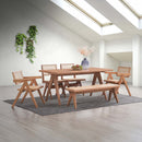 Velentina Dining Table, Natural Finish Acme