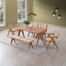 Velentina Dining Table, Natural Finish Acme