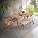 Velentina Dining Table, Natural Finish Acme