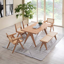 Velentina Dining Table, Natural Finish Acme