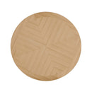 Kasem Round Dining Table, Oak Finish Acme