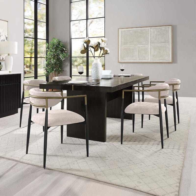 Jaramillo Dining Table, Black Finish Acme