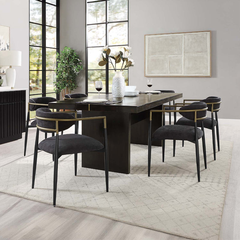Jaramillo Dining Table, Black Finish Acme