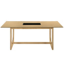 Blayde Dining Table, Natural Finish Acme