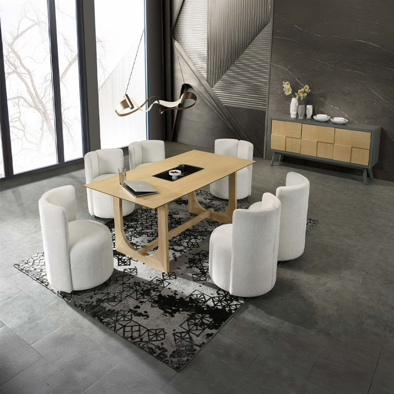 Blayde Dining Table, Natural Finish Acme