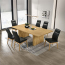 Einar Dining Table, Natural Finish Acme