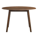 Keiki Round Dining Table, Walnut Finish Acme