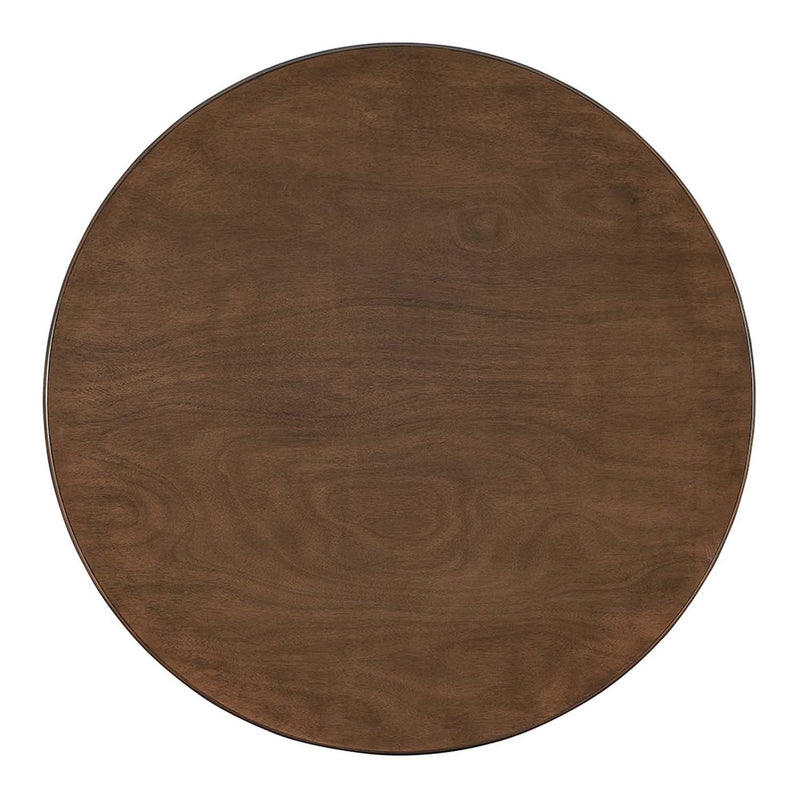 Keiki Round Dining Table, Walnut Finish Acme