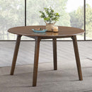 Keiki Round Dining Table, Walnut Finish Acme