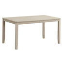 Ferris Dining Table, Antique Gray Finish Acme