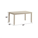 Ferris Dining Table, Antique Gray Finish Acme