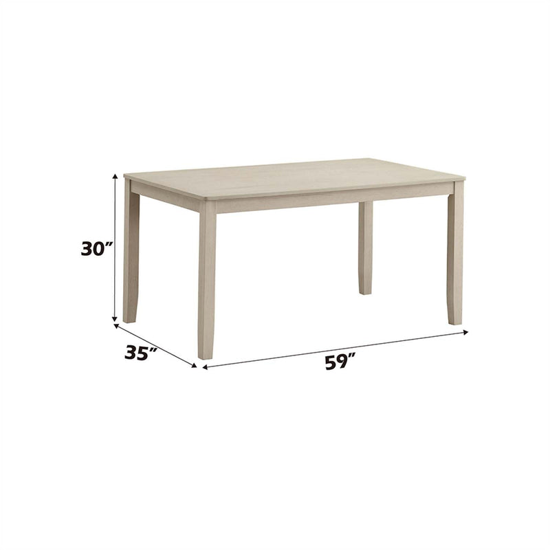 Ferris Dining Table, Antique Gray Finish Acme