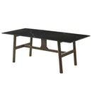 Destin Dining Table, Sintered Stone & Walnut Finish Acme