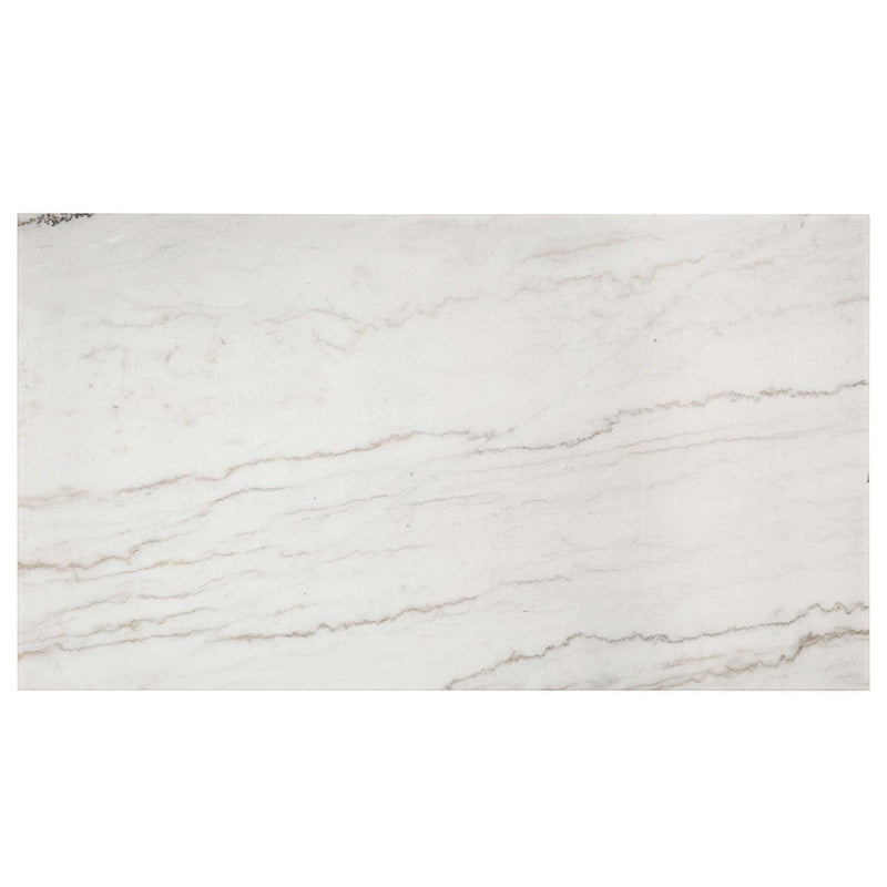 Edwyn Dining Table, White Natural Marble Top & Brown Finish Acme