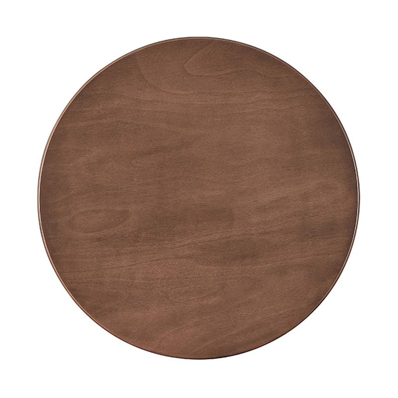 Ferris Round Dining Table, Brown Finish Acme