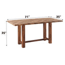 Gilsea Counter Height Table, Brown Finish Acme