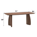 Hadasa Dining Table, Walnut Finish Acme