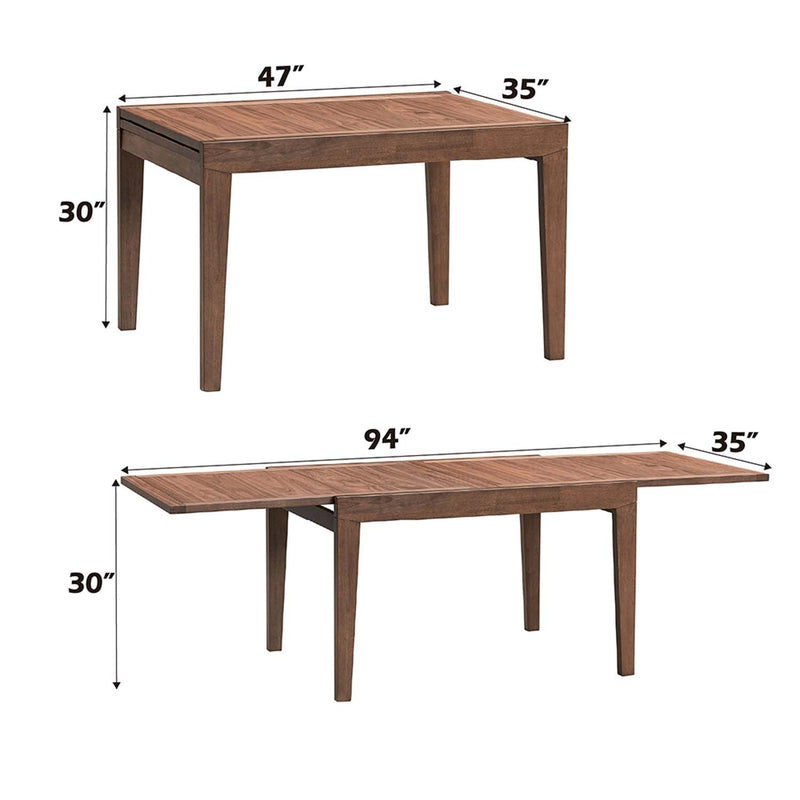 Mayah Dining Table, Walnut Finish Acme