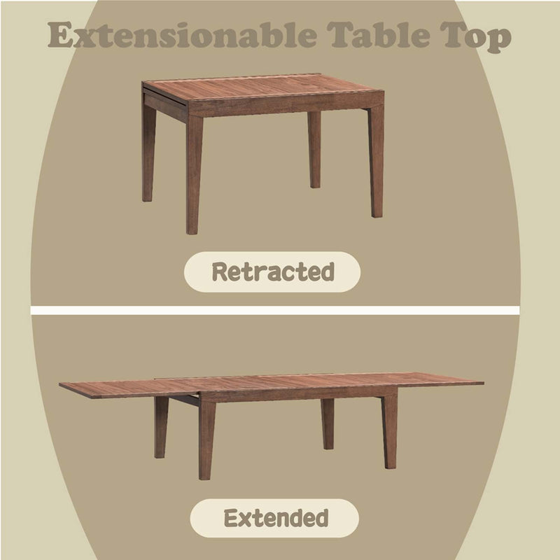 Mayah Dining Table, Walnut Finish Acme