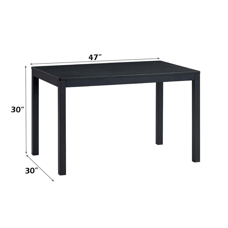 Briar Dining Table, Black Finish Acme