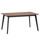 Rebi Dining Table, Walnut & Black Finish Acme