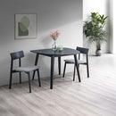 Real Dining Table, Black Finish Acme