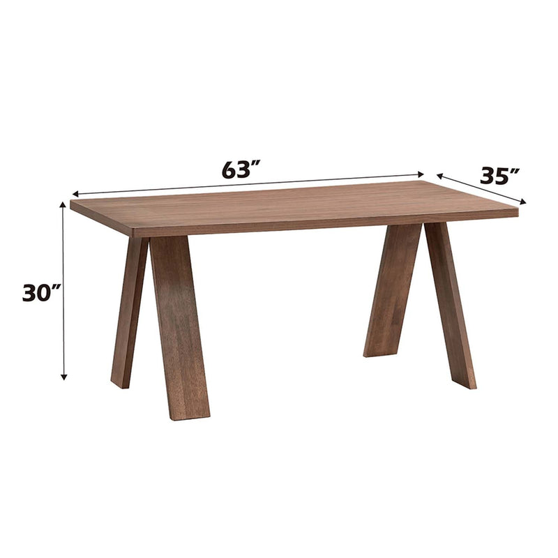 Sarha Dining Table, Walnut Finish Acme