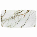 Cora Dining Table, Ceramic Top & Golden Champange Finish Acme