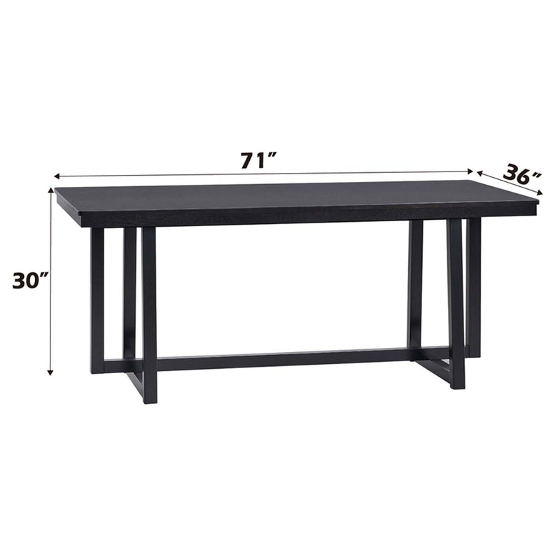 Kini Dining Table, Black Finish Acme