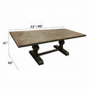 Landon Dining Table w/Leaf, Salvage Brown Finish Acme