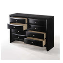 Ireland 8 Drawers Dresser, Black Finish Acme