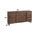 Andria 6 Drawers  Dresser, Reclaimed Oak Finish Acme