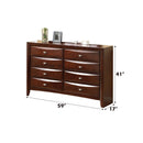 Ireland 8 Drawers  Dresser, Espresso Finish Acme