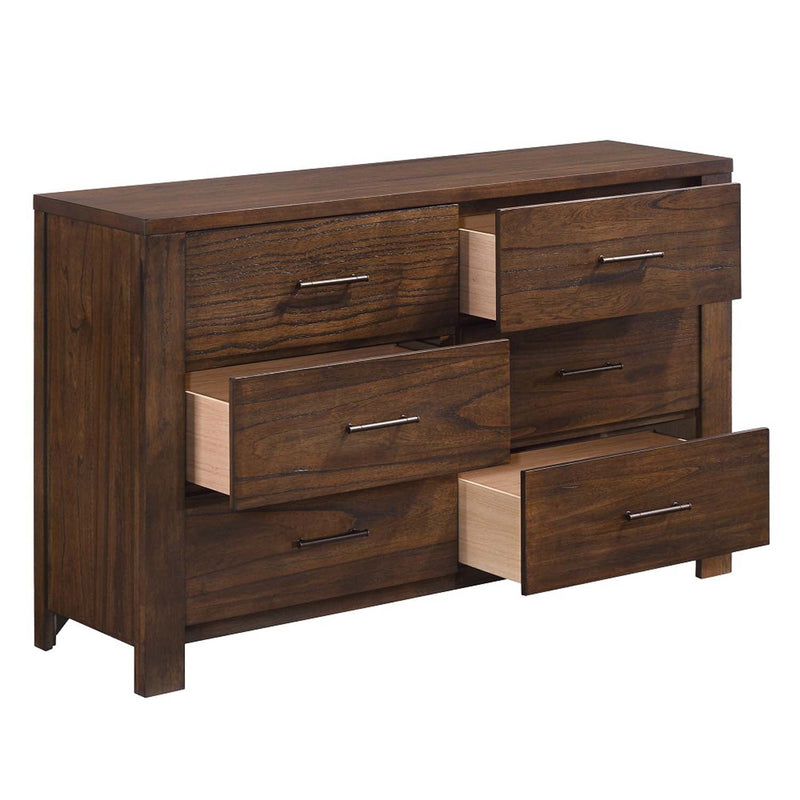 Merrilee 6 Drawers  Dresser, Oak Finish Acme