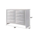 Ireland 8 Drawers  Dresser, White Finish Acme