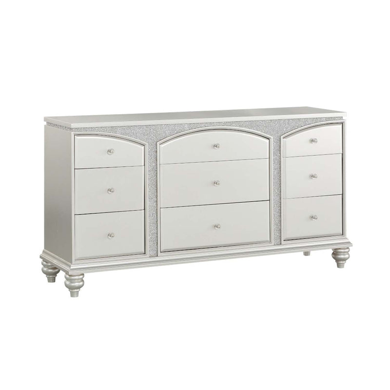 Maverick 9 Drawers  Dresser, Platinum Finish Acme