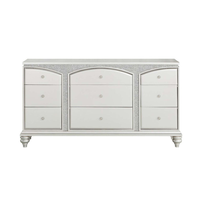 Maverick 9 Drawers  Dresser, Platinum Finish Acme
