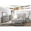 Antares 9 Drawers  Dresser, Light Gray Oak Finish Acme