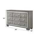 Antares 9 Drawers  Dresser, Light Gray Oak Finish Acme