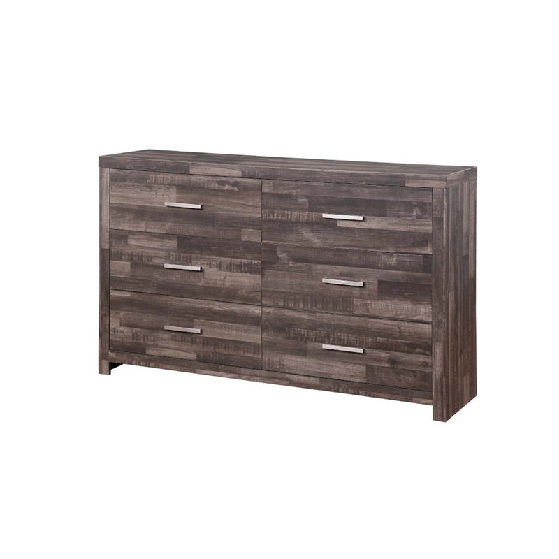 Juniper 6 Drawers  Dresser, Dark Oak Finish Acme