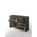 Ireland 8 Drawers  Dresser, Gray Oak Finish Acme