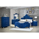 Dante 7 Drawers  Dresser, Blue Velvet Acme