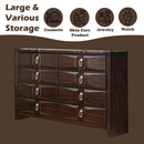 Lancaster 8 Drawers Dresser, Espresso Finish Acme