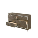 Skylar 6 Drawers  Dresser, Dark Champagne Finish Acme