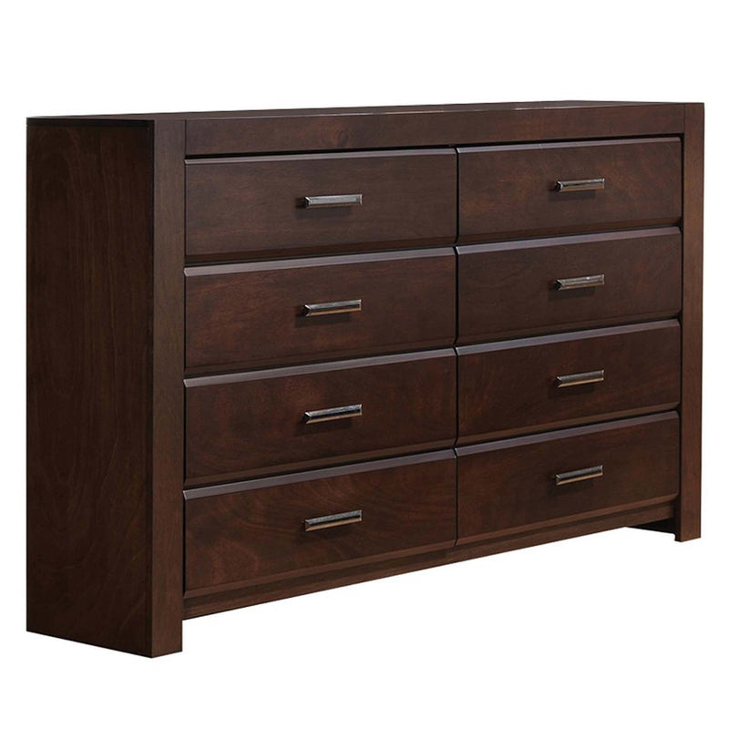Oberreit 8 Drawers  Dresser, Walnut Finish Acme