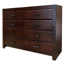 Oberreit 8 Drawers  Dresser, Walnut Finish Acme